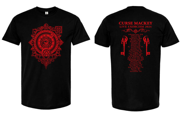 Curse Mackey "Live Exorcism" 2024 Tour Shirt (double-sided, limited edition)