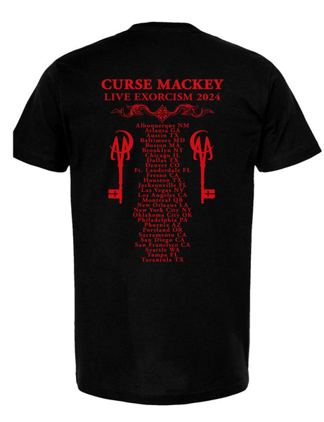 Curse Mackey "Live Exorcism" 2024 Tour Shirt (double-sided, limited edition)