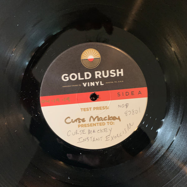 Instant Exorcism, FIrst Test Pressing, one-of-a-kind 12"album art sleeve,Signed, Rare!