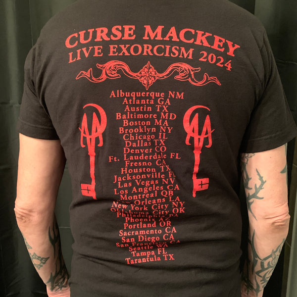 Curse Mackey "Live Exorcism" 2024 Tour Shirt (double-sided, limited edition)