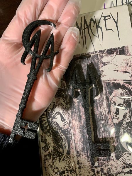 Curse Mackey 3-D Skeleton Key  + Signed Print
