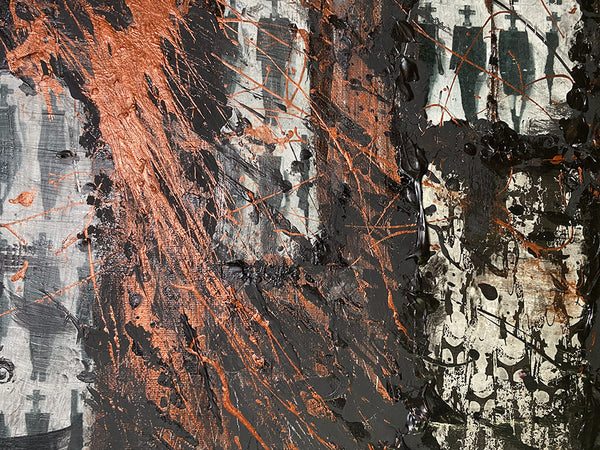 "Secrets of the Resurrection" Original Painting  11" x 14"  stretched, framed canvas.