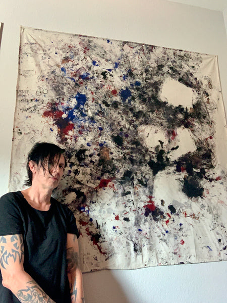 "For Those Who Forgot How to Dream" Live Performance Painting — 60” x 60” Canvas