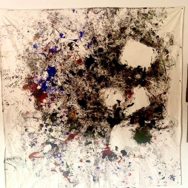 "For Those Who Forgot How to Dream" Live Performance Painting — 60” x 60” Canvas