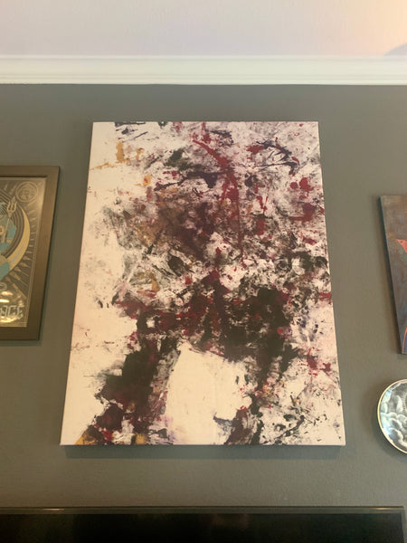 "Enhanced Performance " Live Performance Painting — 36” x 48” Stretched canvas