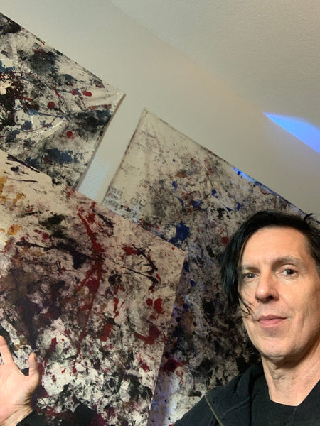 "Enhanced Performance " Live Performance Painting — 36” x 48” Stretched canvas