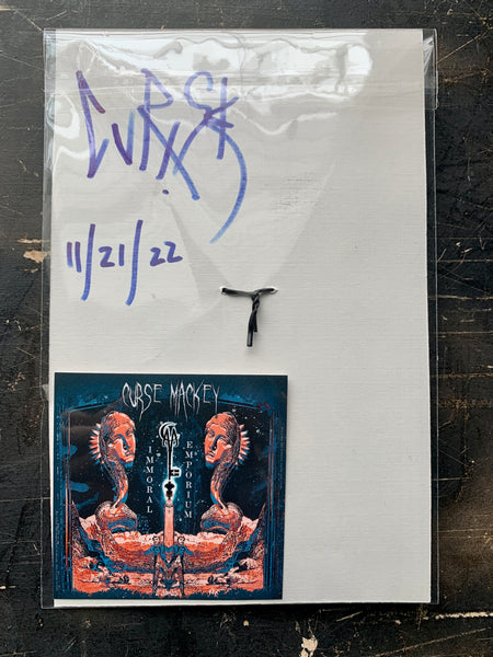 Curse Mackey 3-D Skeleton Key  + Signed Print