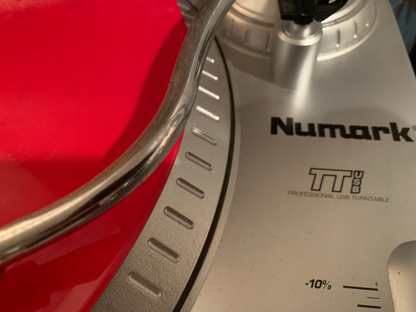 Special Vinyl Package! Limited edition “red vinyl” LP w/ Curse's personal record player!