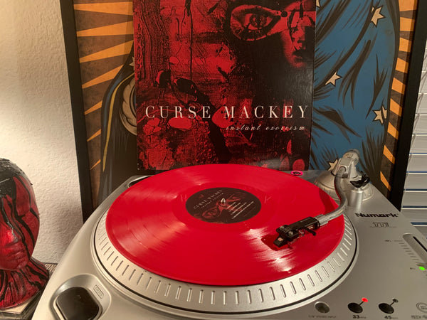 Special Vinyl Package! Limited edition “red vinyl” LP w/ Curse's personal record player!