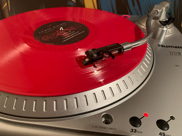 Special Vinyl Package! Limited edition “red vinyl” LP w/ Curse's personal record player!